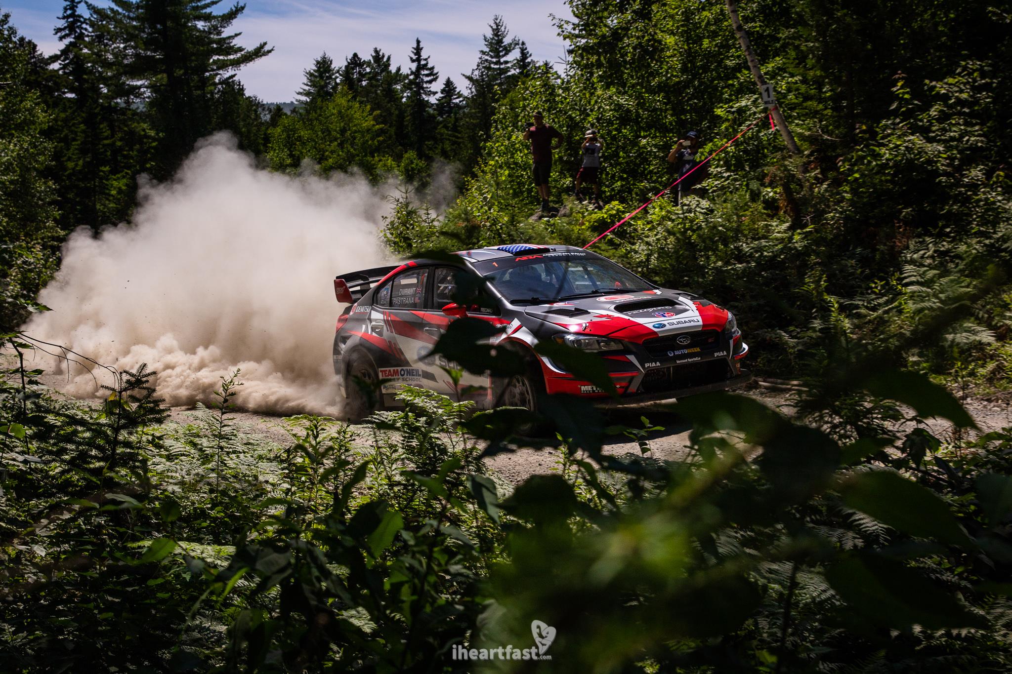 Travis Pastrana and Robbie Durant kicking up a cloud of dust at NEFR